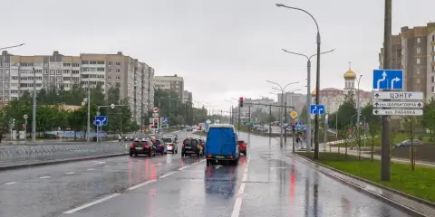 На улице Шаранговича в Минске завершён этап расширения проезжей части