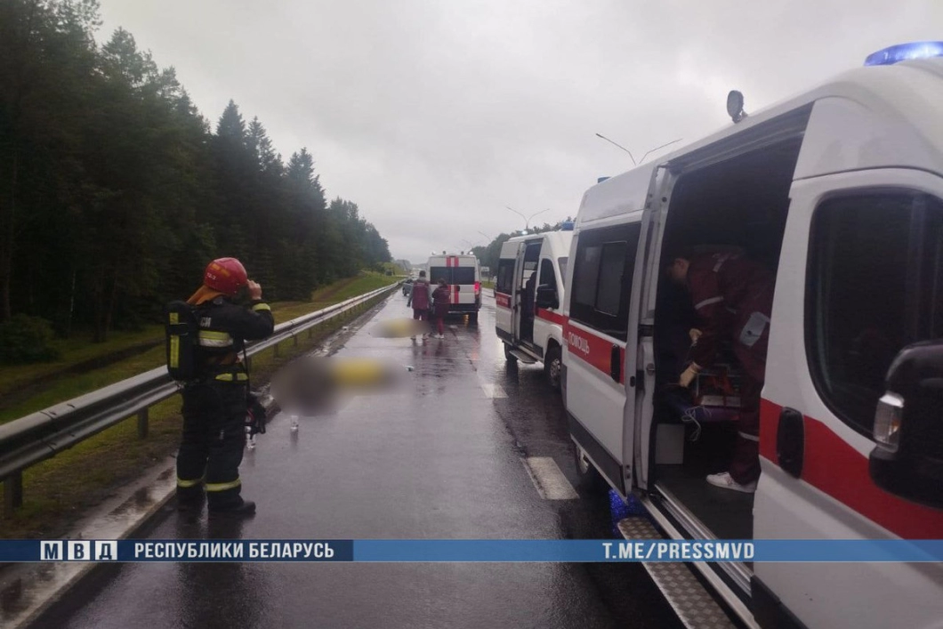 Пьяный водитель на Mercedes спровоцировал ДТП на трассе М2 под Минском — погибли четыре пассажира Skoda