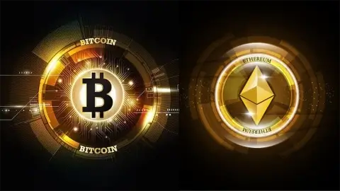 Эфир опережает биткойн по динамике роста на фоне волатильности крипторынка