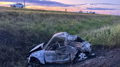 Двое взрослых погибли и двое детей ранены в ДТП с горящим Daewoo под Речицей