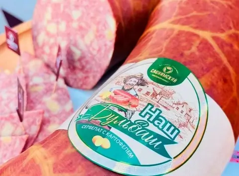 Слонимский мясокомбинат выпустил варено-копченую колбасу с картофелем