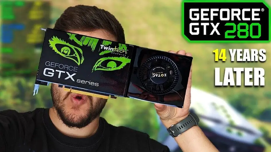 GTX 280 в 2025 г.: тест старой видеокарты на Ryzen 7 показывает средний FPS около 41