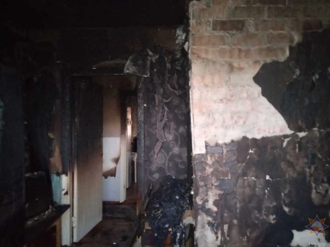 В Брестской области произошел пожар в жилом доме, пострадавшая госпитализирована