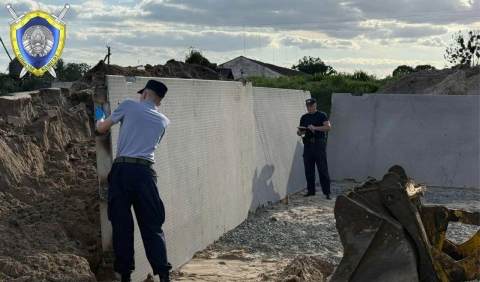 В Кобринском районе при обрушении бетонной плиты погиб 49-летний рабочий