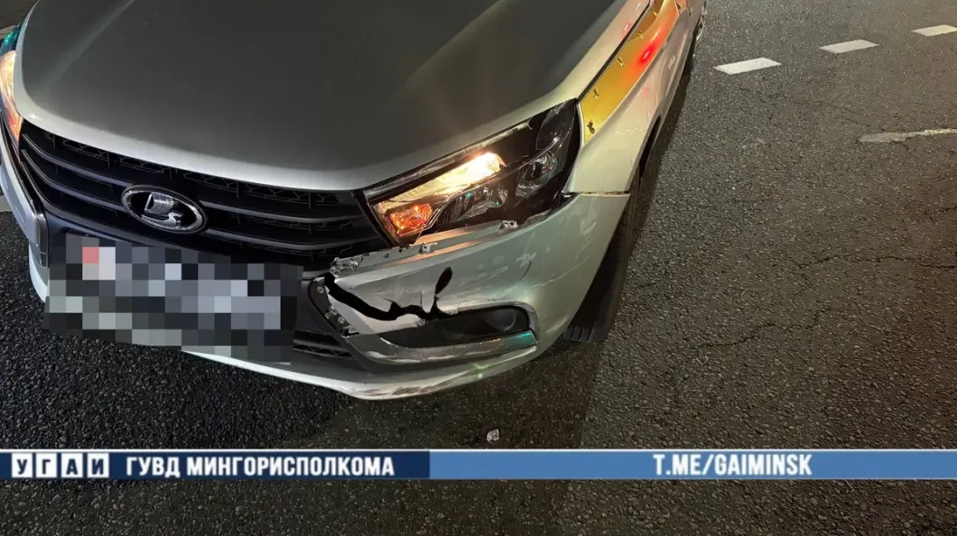 Смертельное ДТП в Минске: такси Lada столкнулось с мотоциклом Yamaha, погиб 25-летний байкер