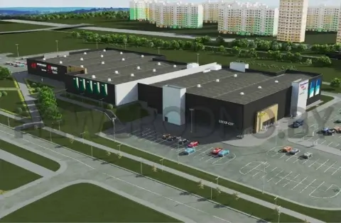 В районе Грандичи в Гродно началось строительство крупного торгового центра