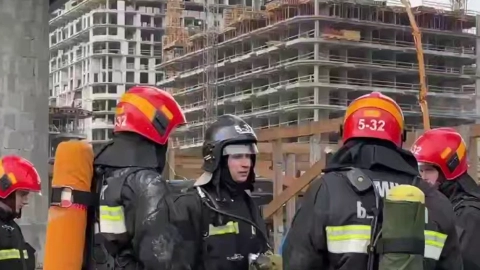 Пожар на строительной площадке жилого комплекса «Минск-Мир» ликвидирован