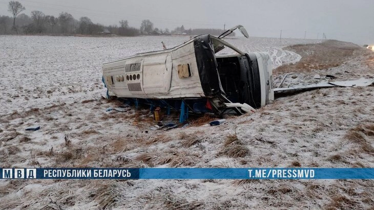 Посольство РФ назвало число пострадавших россиян в крупном ДТП в Беларуси