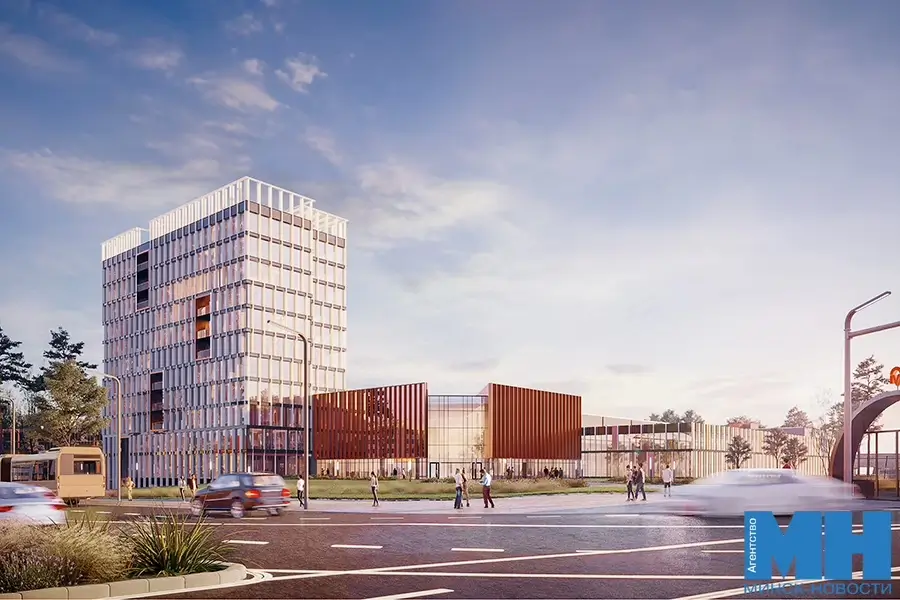 На месте фабрики «Сукно» в Минске начали строительство крупного торгово-административного комплекса