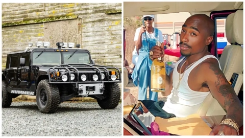 На аукцион выставлен легендарный Hummer H1, принадлежавший рэперу Тупаку Шакуру