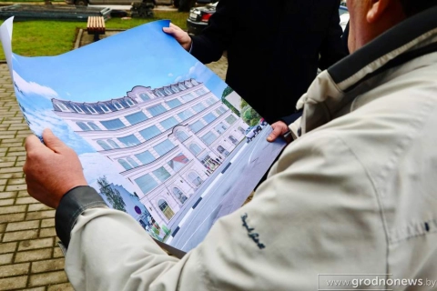 В центре Гродно перестраивают 50-летний Дом быта — во что превратят здание за 4,2 миллиона рублей